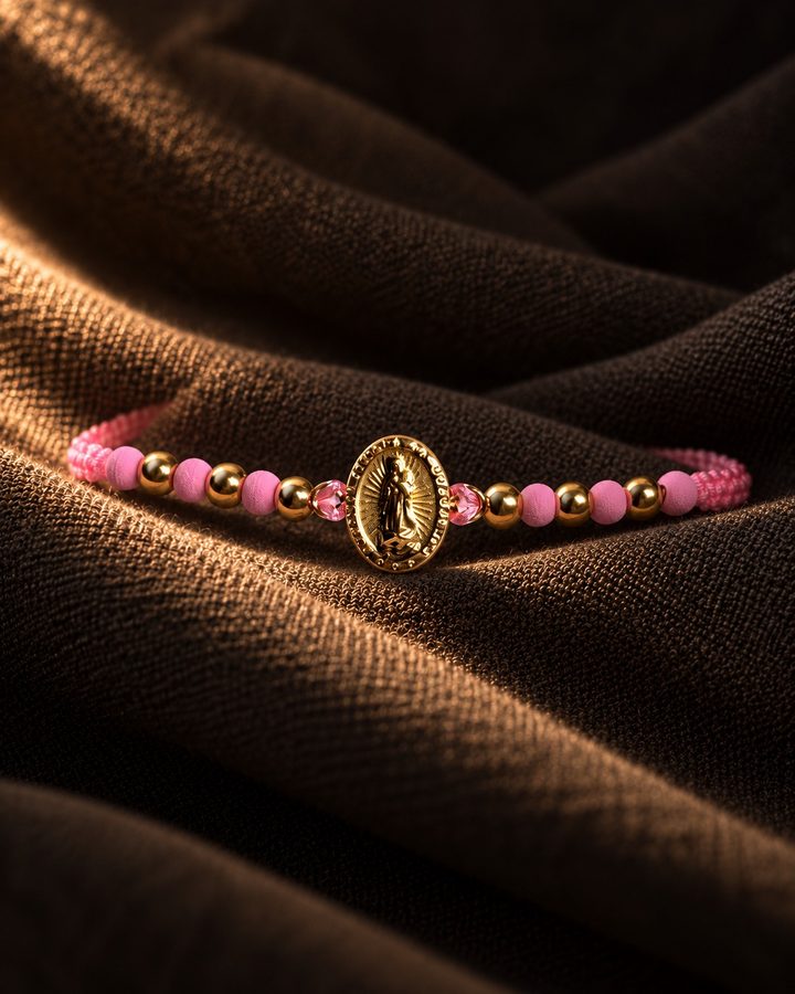 Pulsera Virgen Rosa